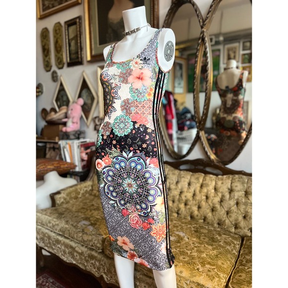 NWT Adidas Original X Farm Jardim Bodycon sleeveless dress Size S/M - Picture 1 of 11